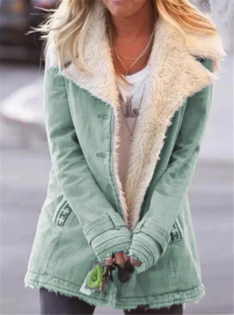 [CLEARANCE SALE]Fashion  thick warm cotton padded jacket coat