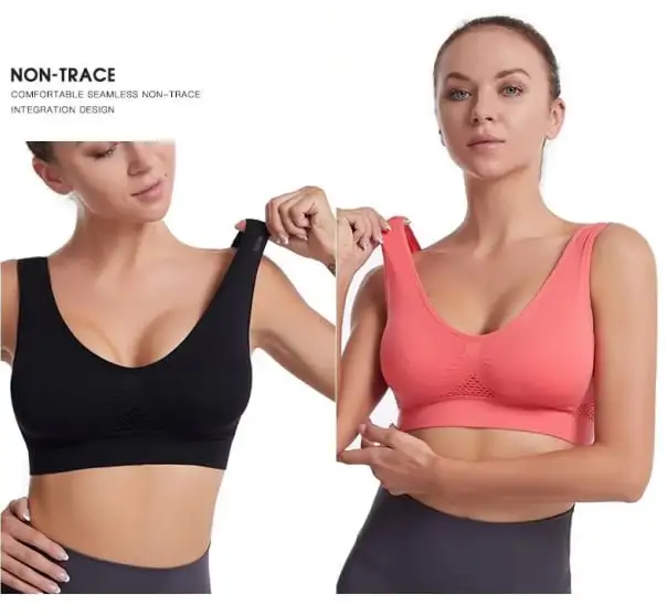 🔥Plus Size S-6XL Cotton Wireless Light Up Air Bra