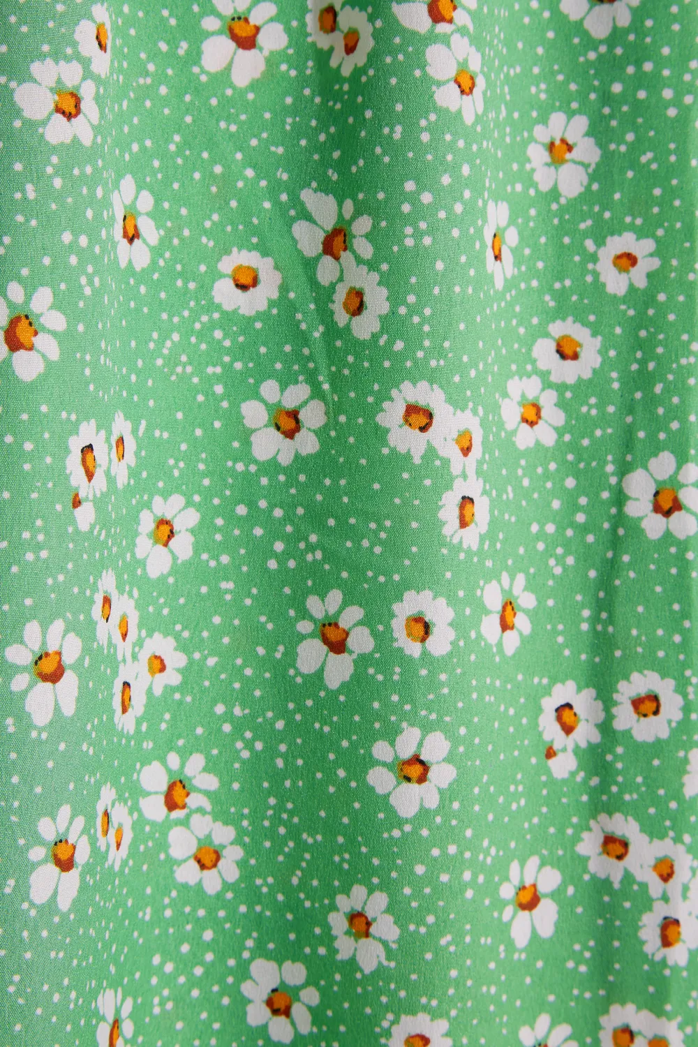 YOURS Curve Green Daisy Print Frill Sleeve Wrap Dress