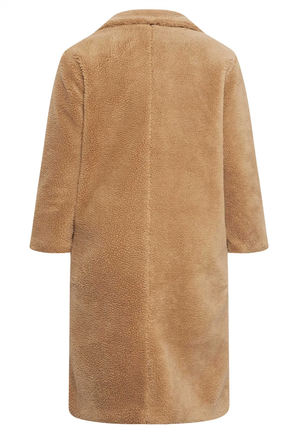 YOURS Curve White & Black Check Teddy Maxi Coat