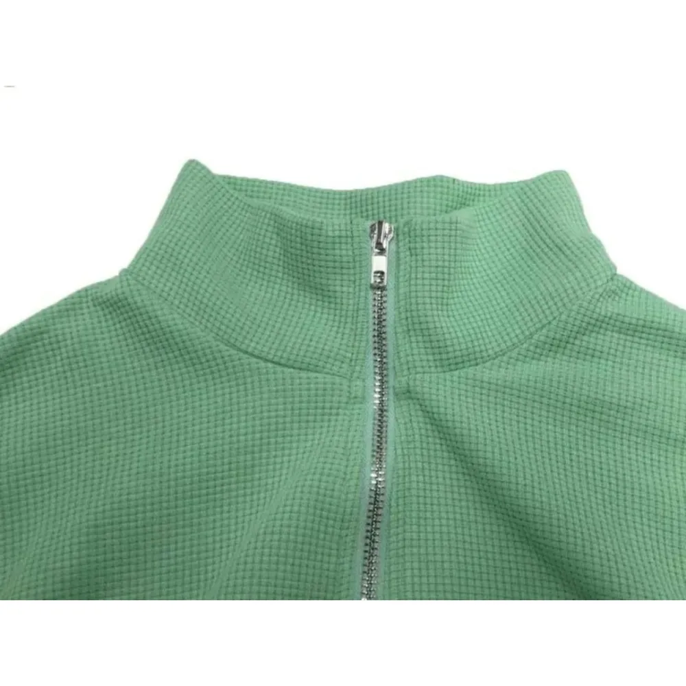 Women's Solid Waffle Knit Two-piece Set