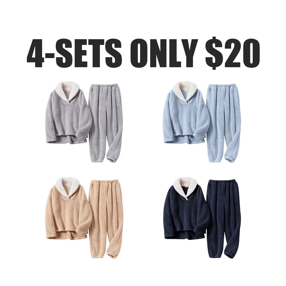 Men's Coral Fleece Pjs Set