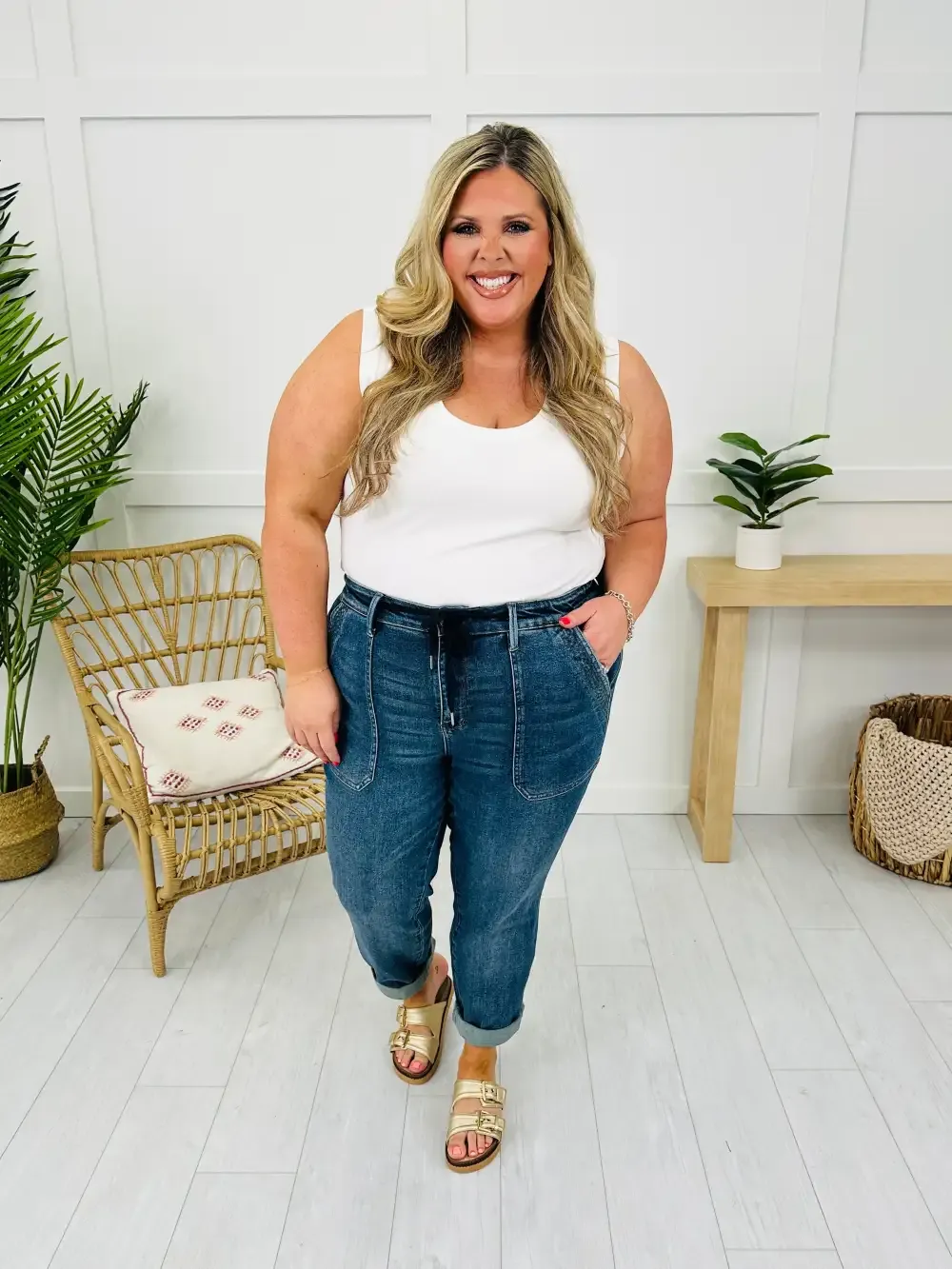 Judy Blue Something About You Denim Joggers