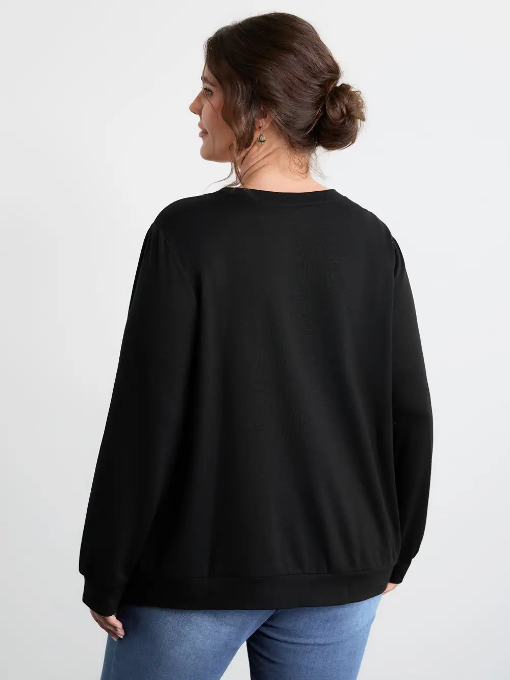 Supersoft Sequin Embroidery Sweatshirt