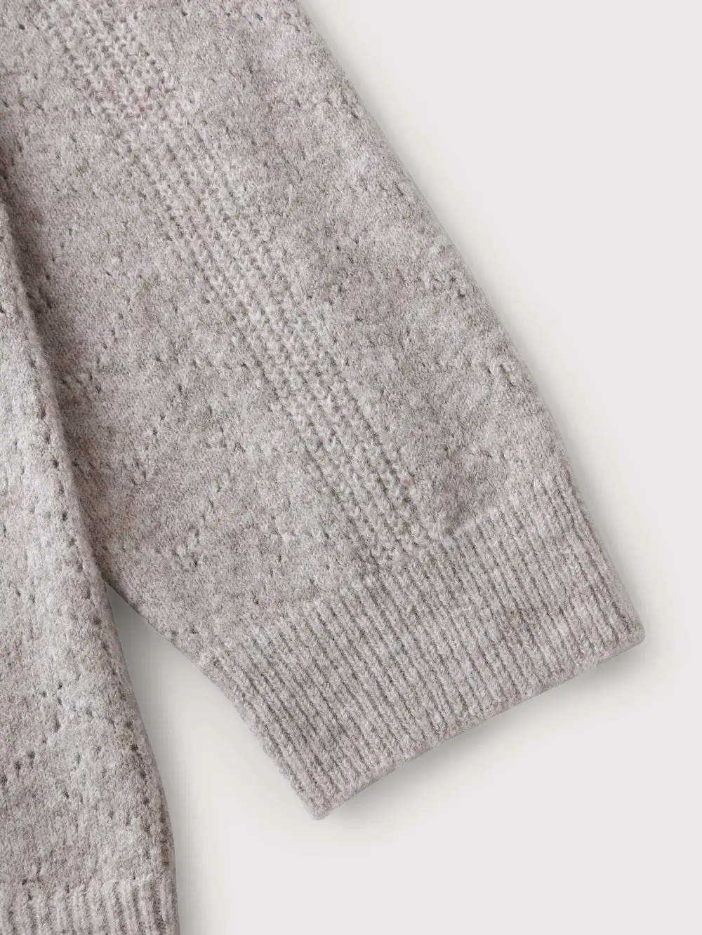 Hooded Zipper-Front Knit Cardigan