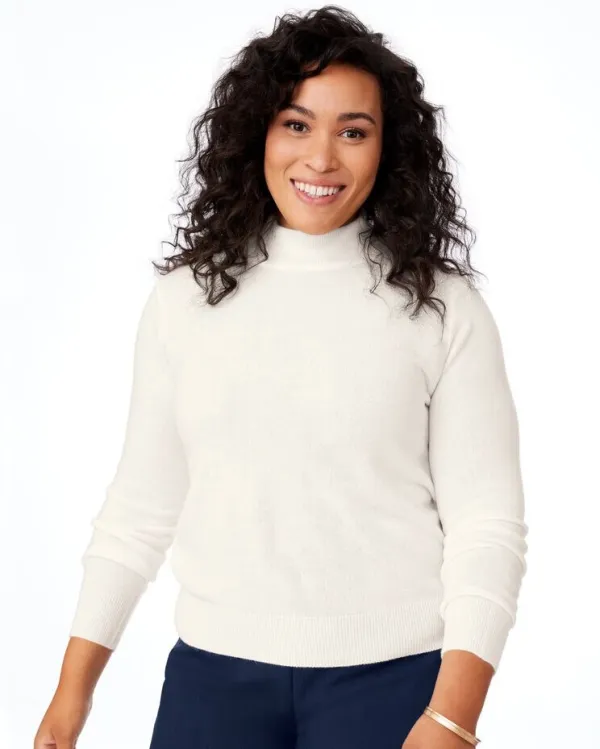 Cashmere-Like Long-Sleeve Sweater