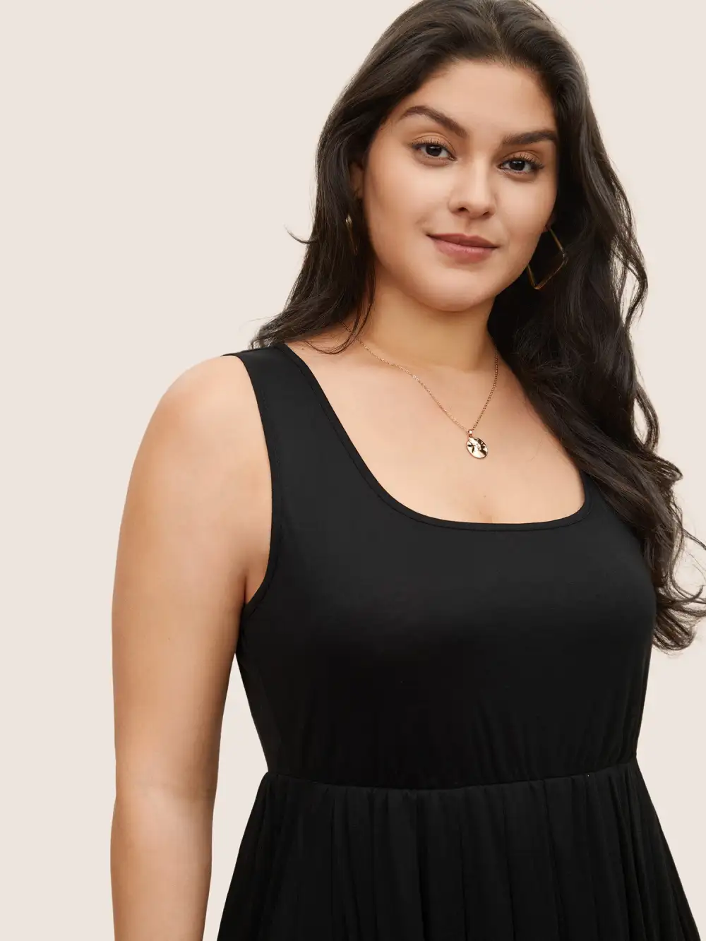 Supersoft Essentials Solid Gathered Tank Dress