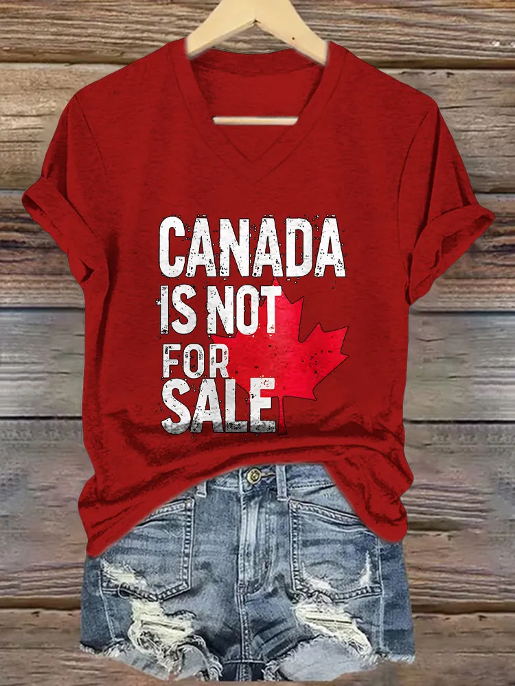Women'S Canada Is Not For Sale T-Shirt