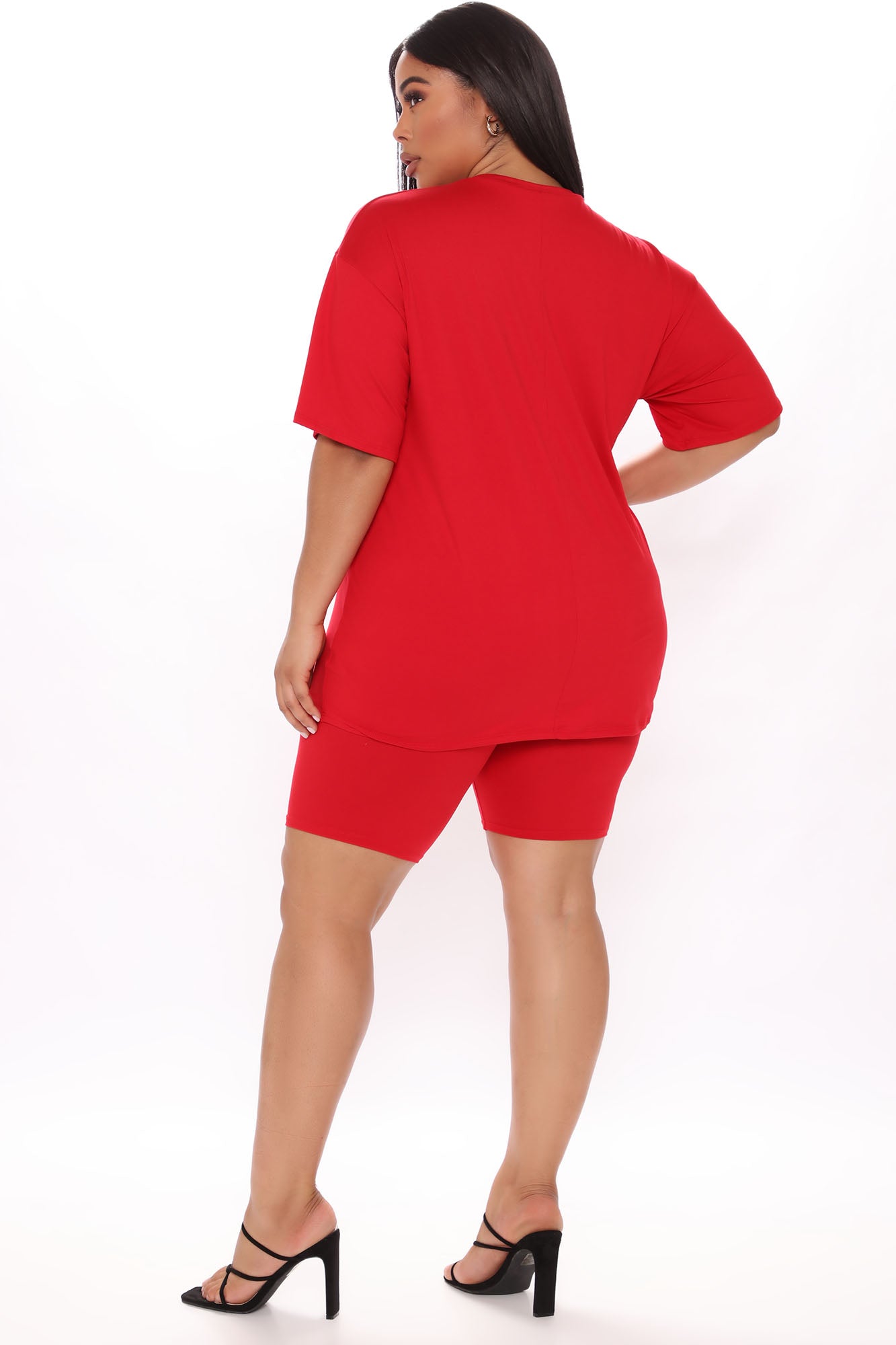She's Limited Edition Biker Short Set - Red