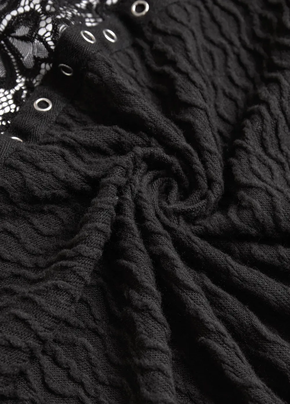 Black Patchwork Long Sleeve Light Cardigan