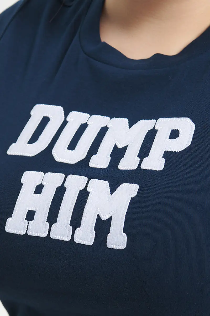 Plus-Size Dump Him Baby Tee