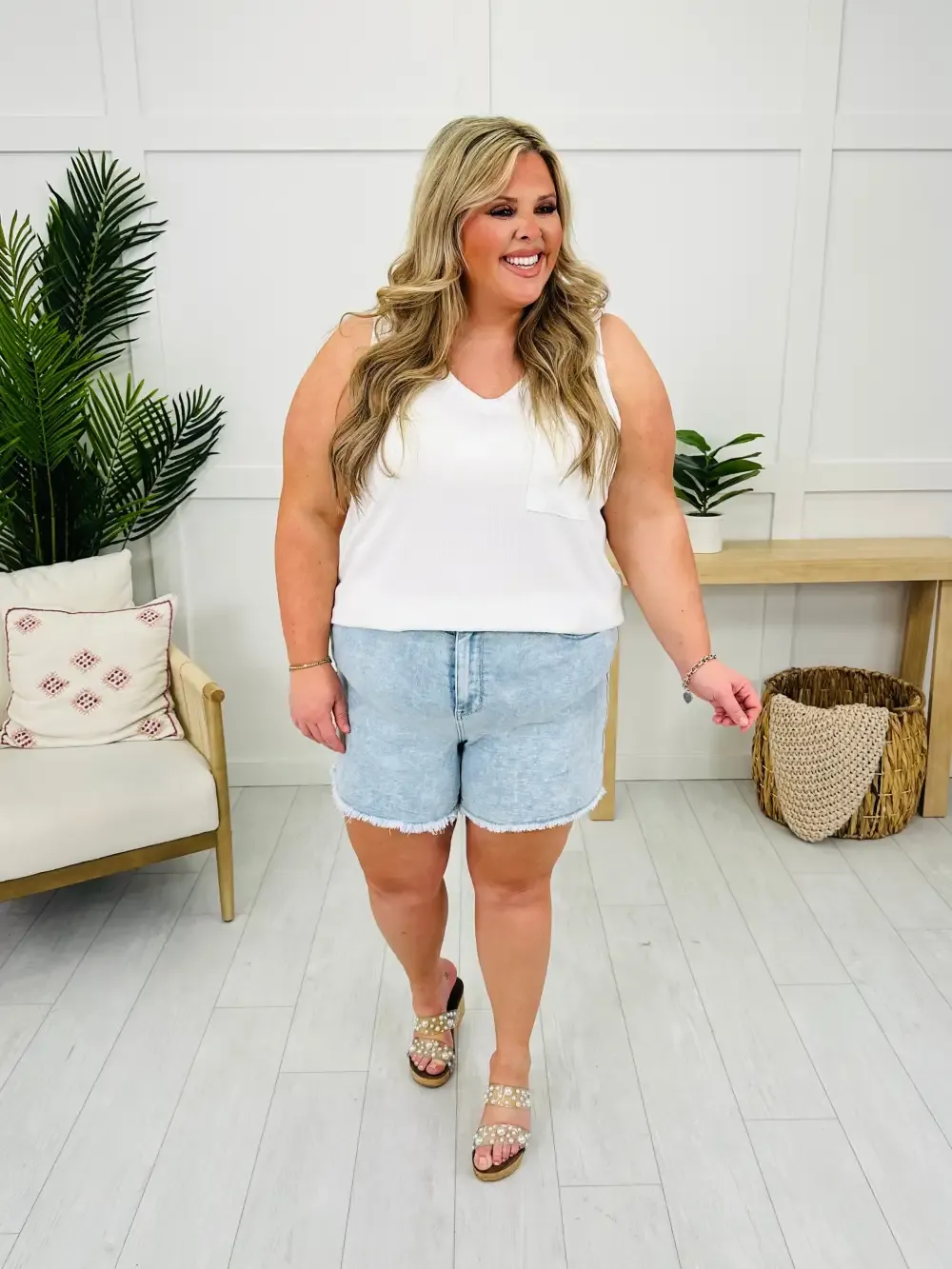 Judy Blue Summer State of Mind Relaxed Fit Shorts