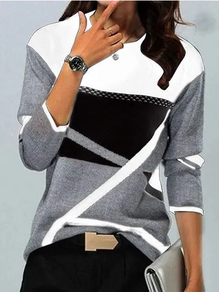 (Clearance Sale⚡) Daily Geometric Cotton Blends T-shirt