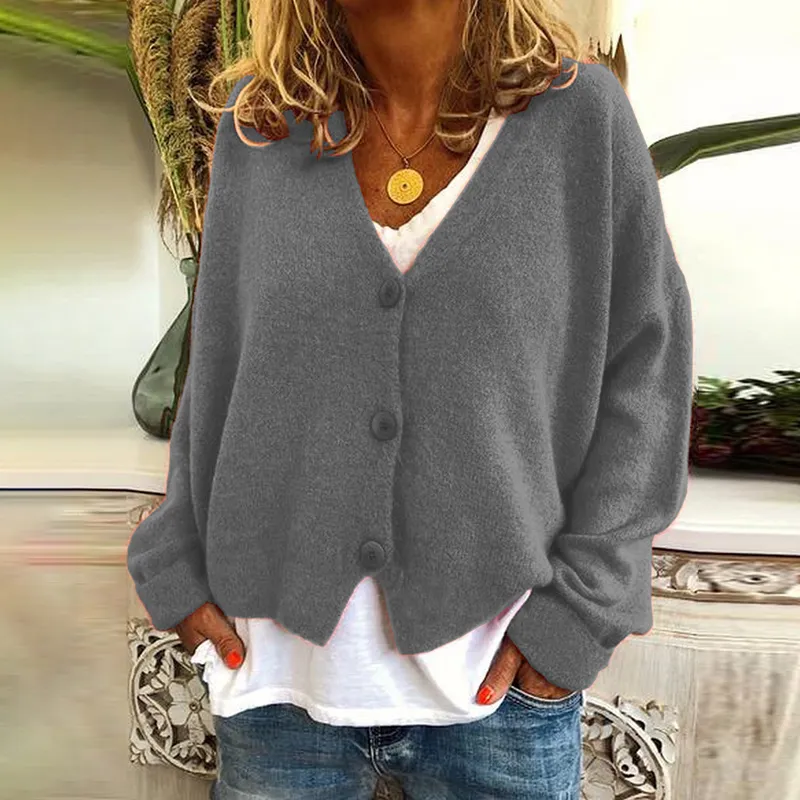 Button Down Casual Comfy Knitwear