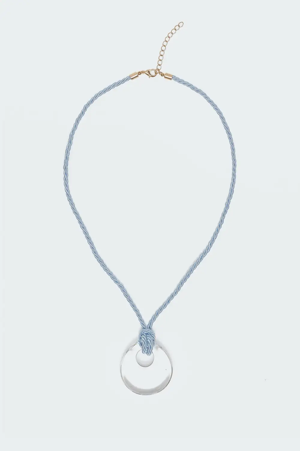 Twisted Cord Pendant Necklace