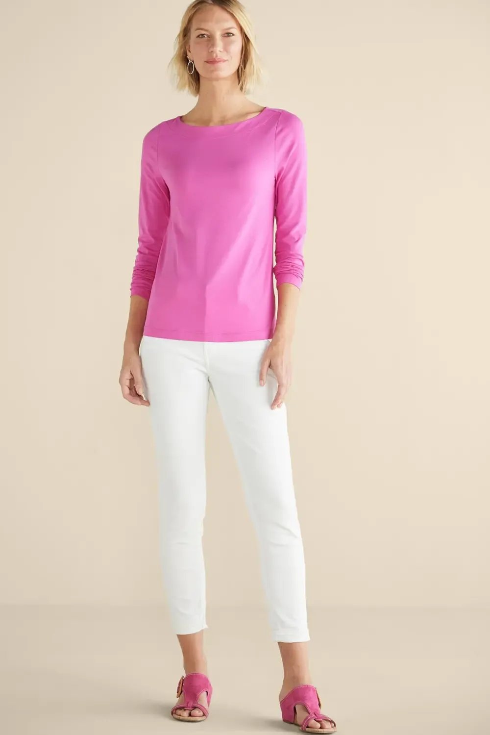 SoftEssentialâ¢ Pima Long Sleeve Tee I