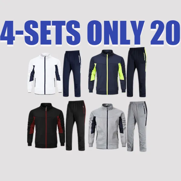 Men’s 2-Piece Tracksuit – Full Zip Jogging Set for Fall & Winter