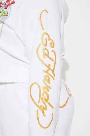 Ed Hardy Dreams Pant Set - White
