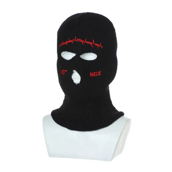 Retro Hip-hop Fun Knitted Balaclava