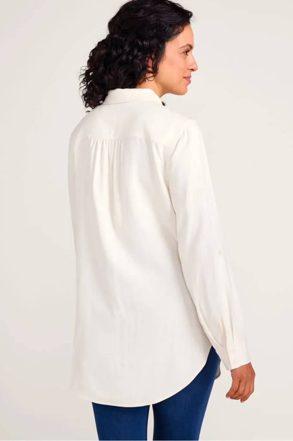 Iconic Long Sleeve Twill Big Shirt