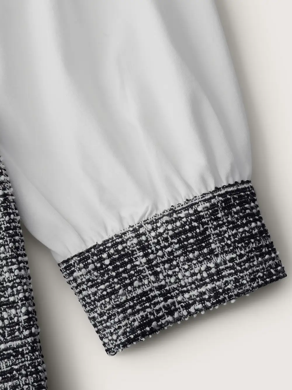 Stretchy Tweed Patch Pocket Romper