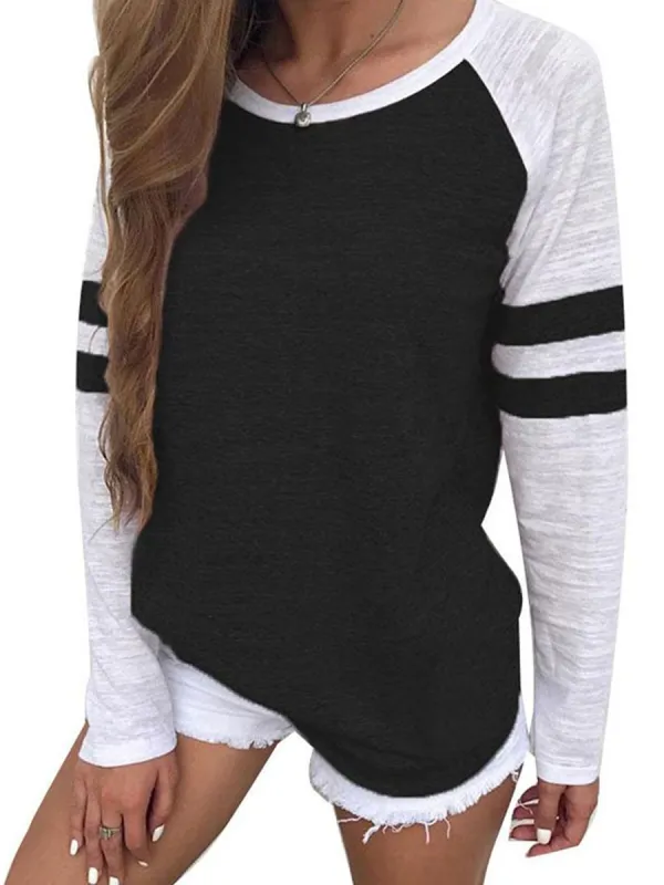 Patchwork  Long Sleeve T-Shirt