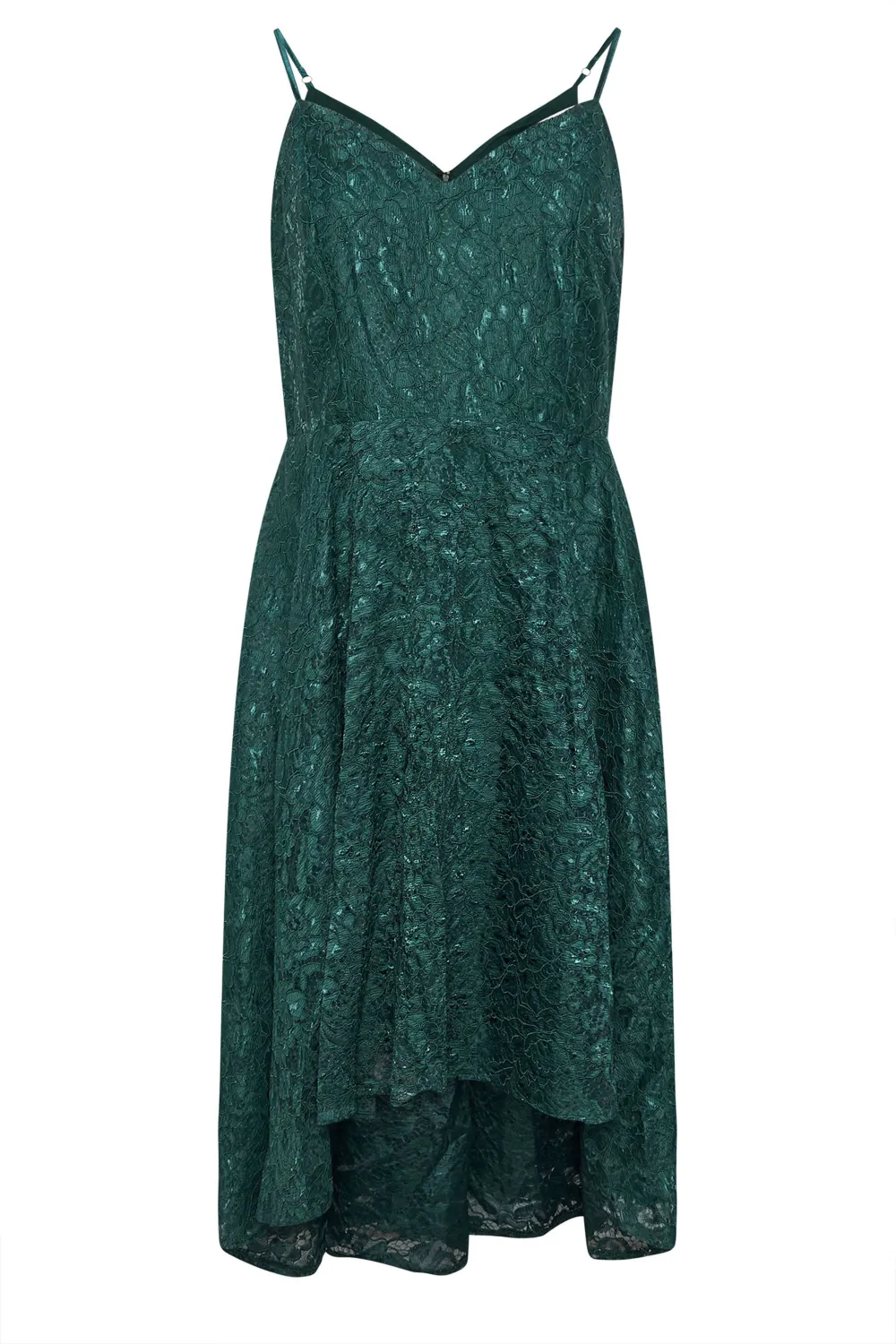YOURS LONDON Curve Pink Lace Midi Prom Dress
