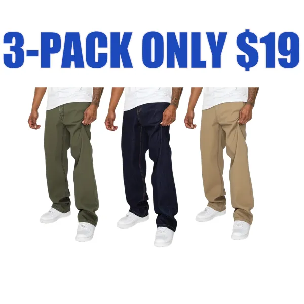 Essential Baggy Raw Denim Jeans Menswear Best Selling Jeans