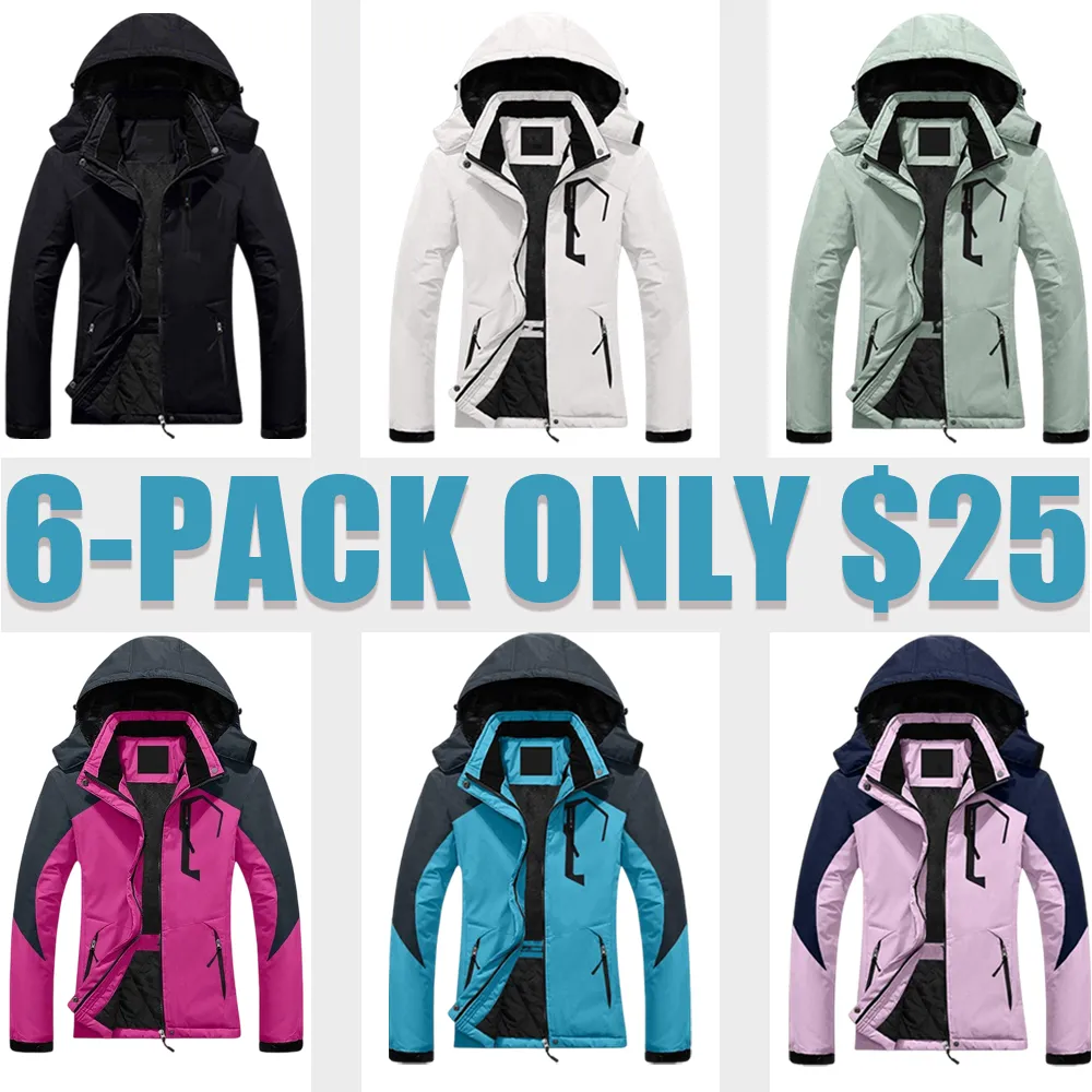 Women's Windproof Waterproof Winter Ski Jacket (Hooded)