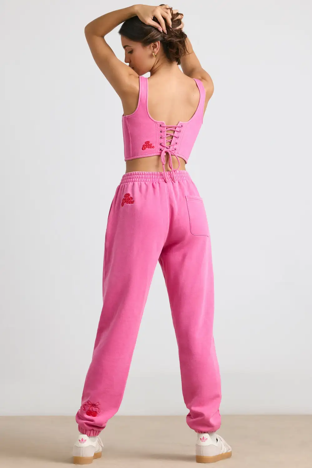 Devotion - Oversized Joggers in Hot Pink
