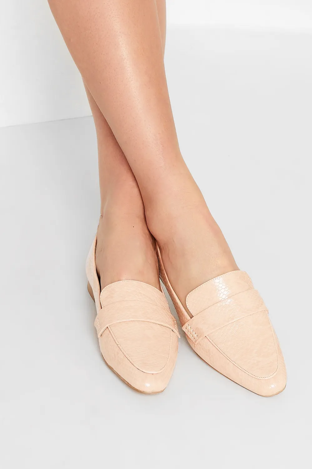 LTS Black Metal Trim Loafers In Standard Fit