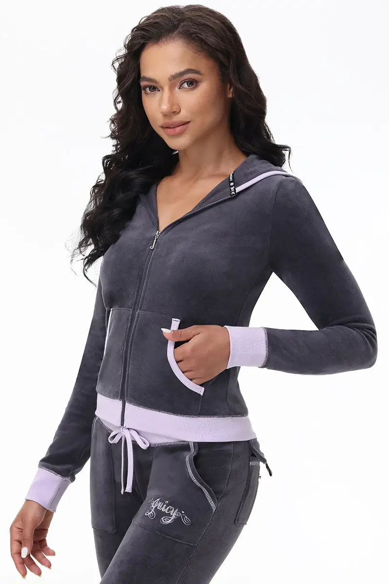 Sweetheart Cotton Velour Hoodie