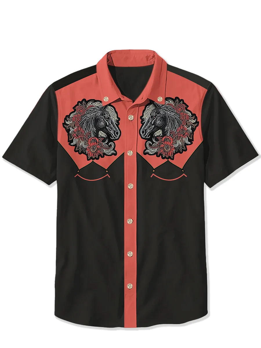 Retro Western War Horse Shirt