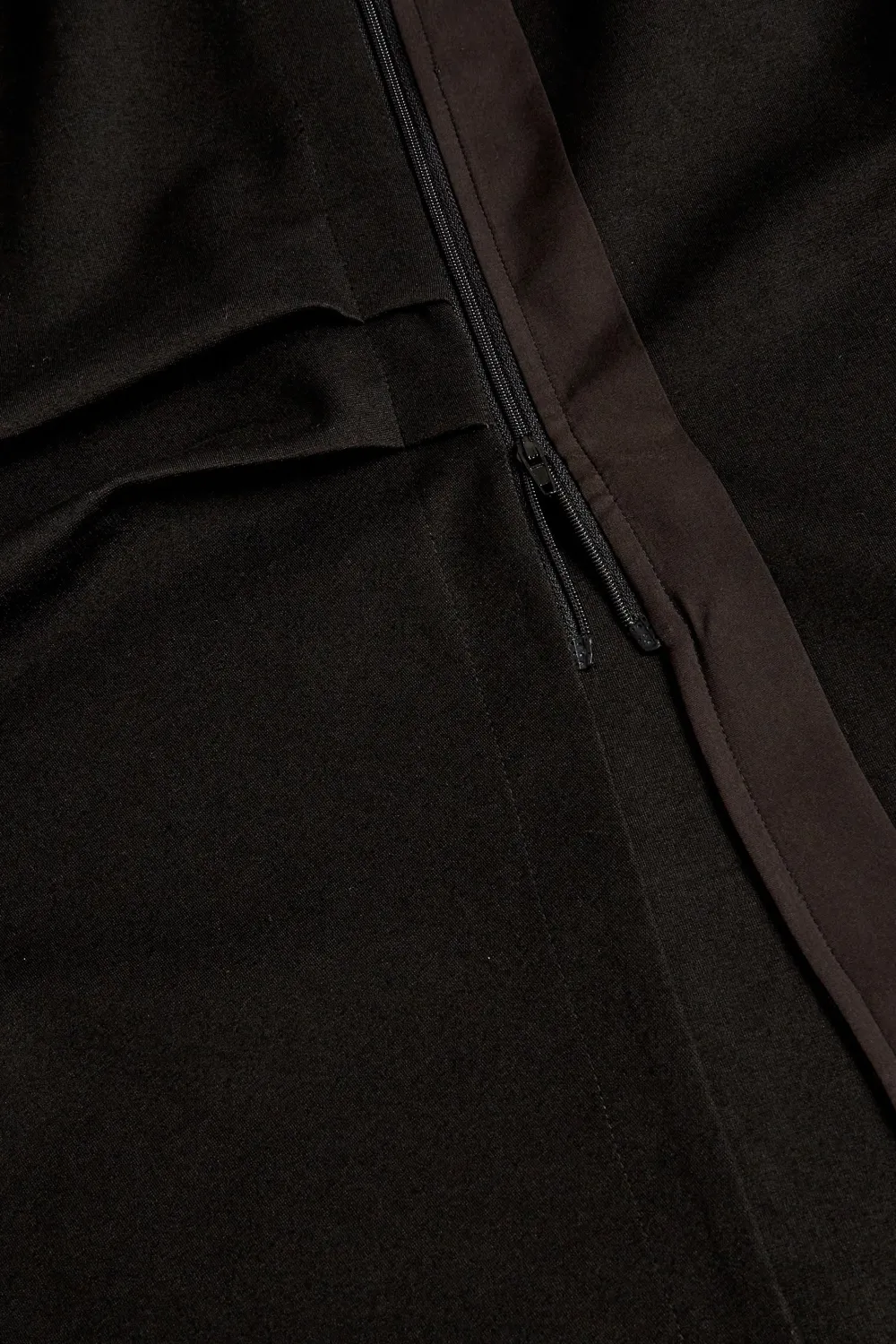 Evans Black Zip Detail Long Sleeve Dress