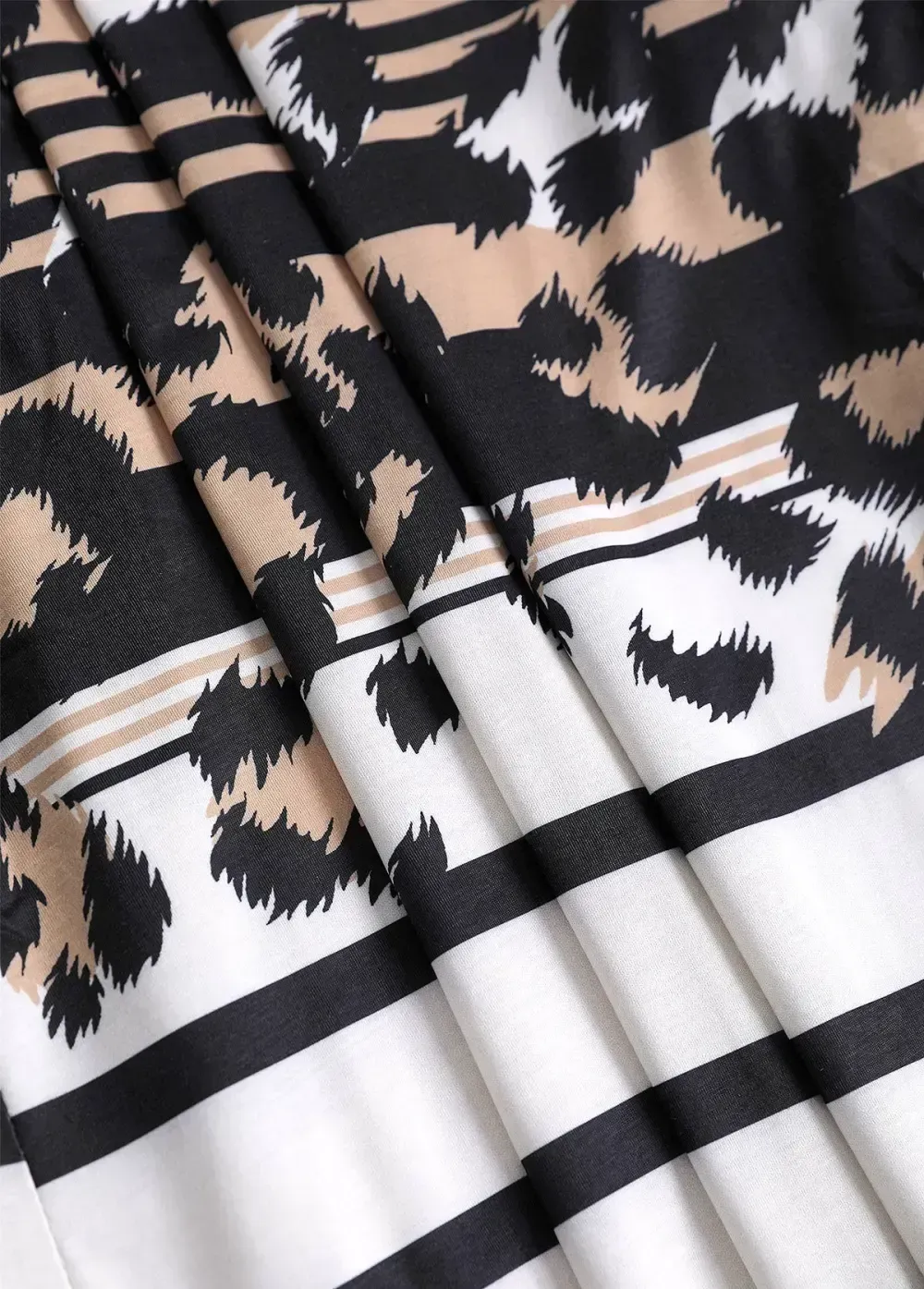 Dark Camel Leopard Long Sleeve Light Cardigan