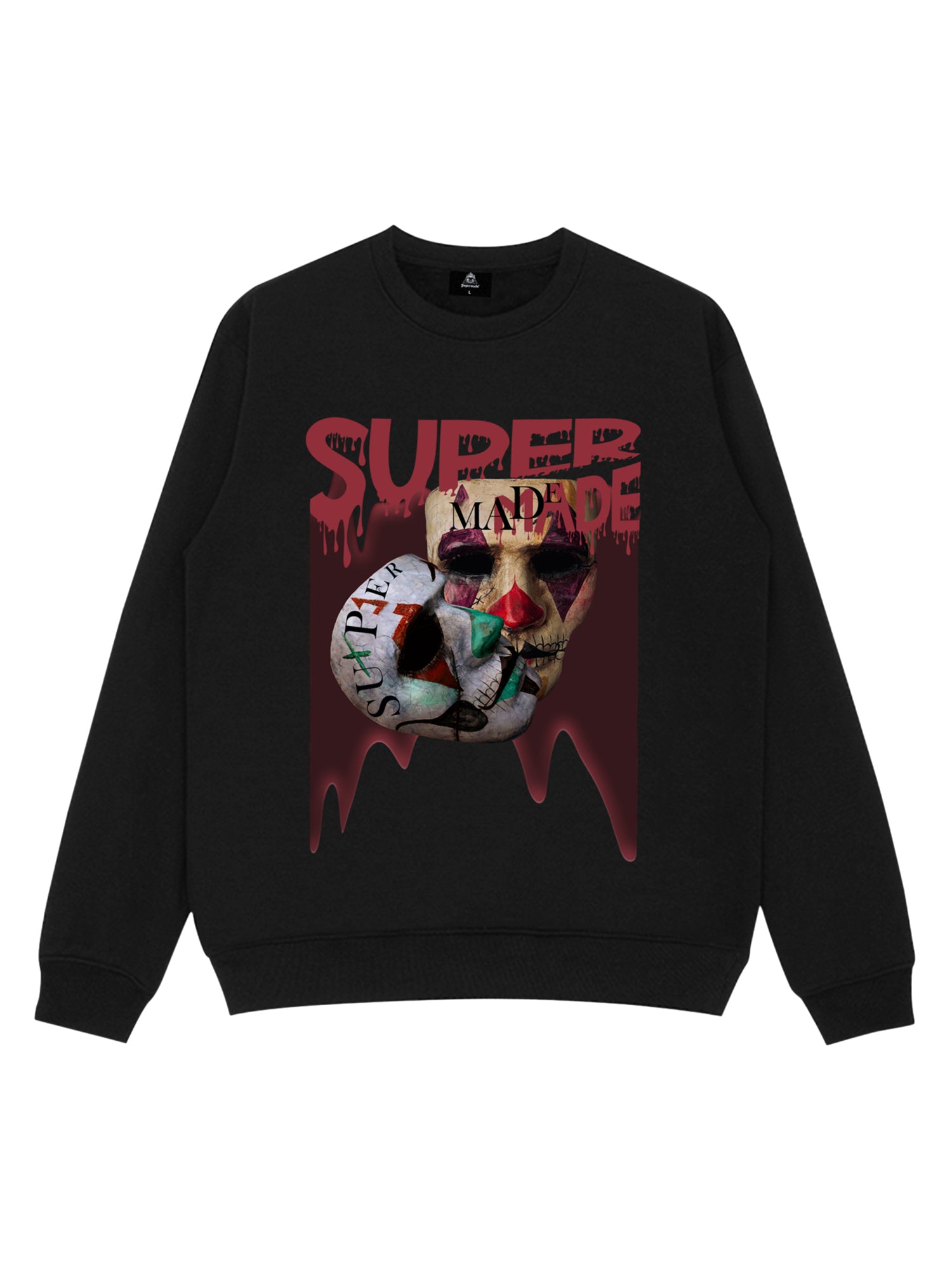 Logo Double Mask Printed Hoodie