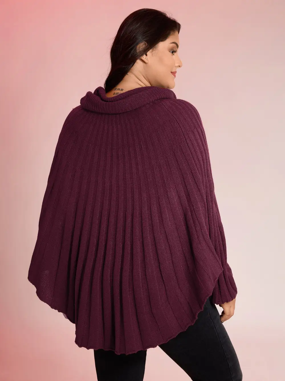 Textured Ulta-Relaxed Drape Stretchy Pullover