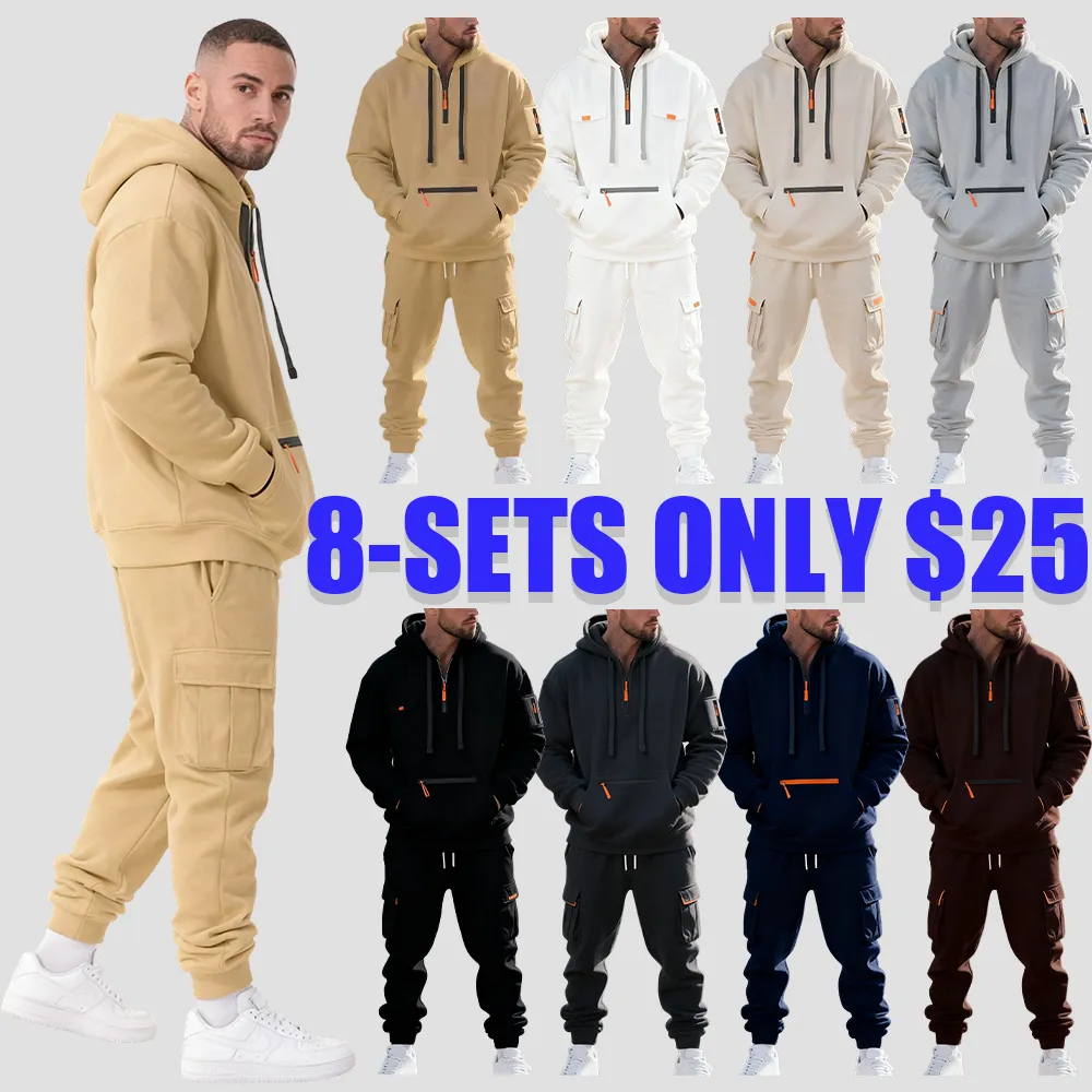 Men's Warm Fleece-Lined Workwear Set