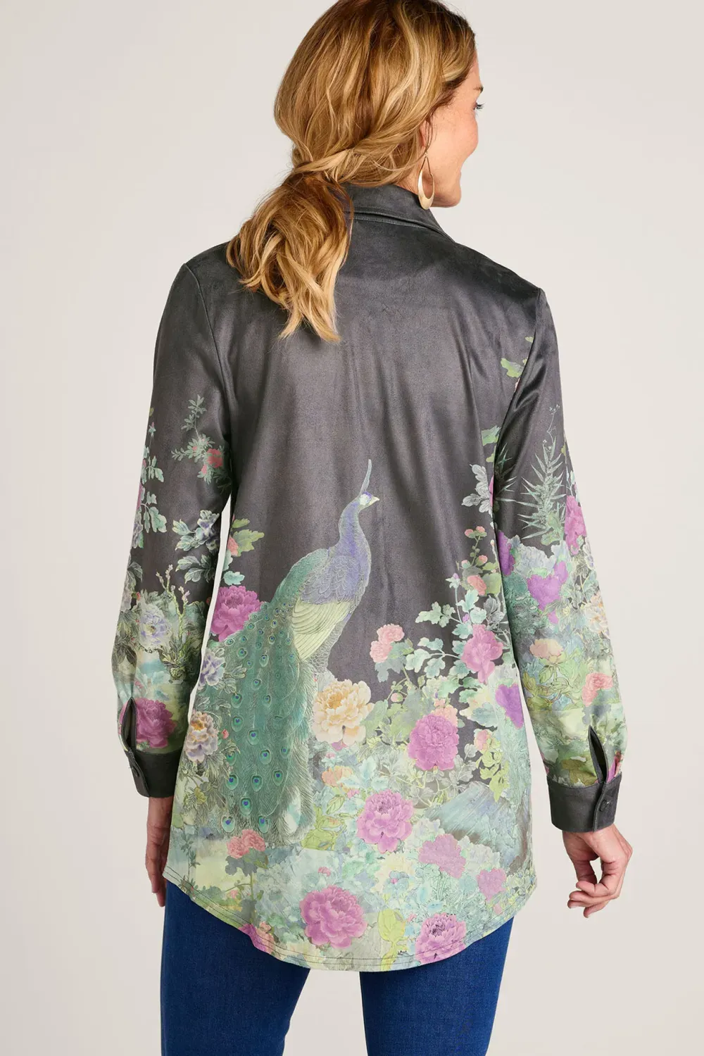 Day To Dusk Faux Suede Big Shirt