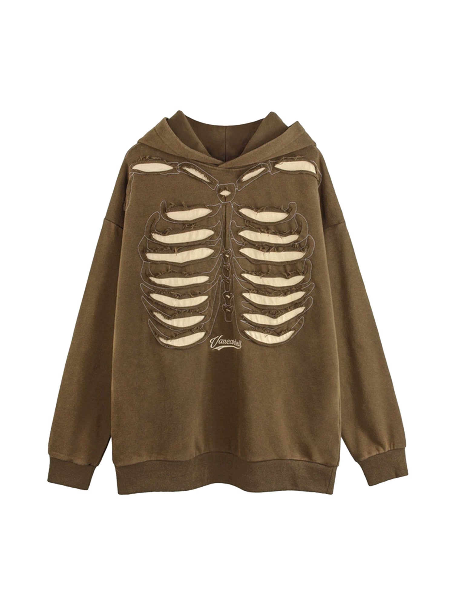 Washed And Aged Hooded Sweatshirt  - 1674