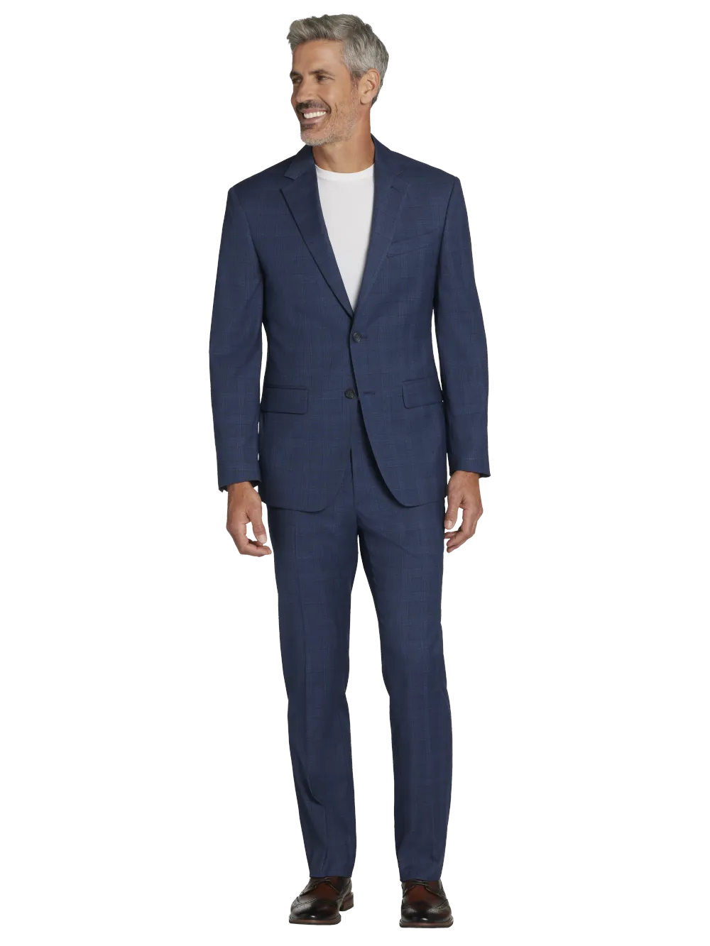 Pronto Uomo Modern Fit Plaid Suit