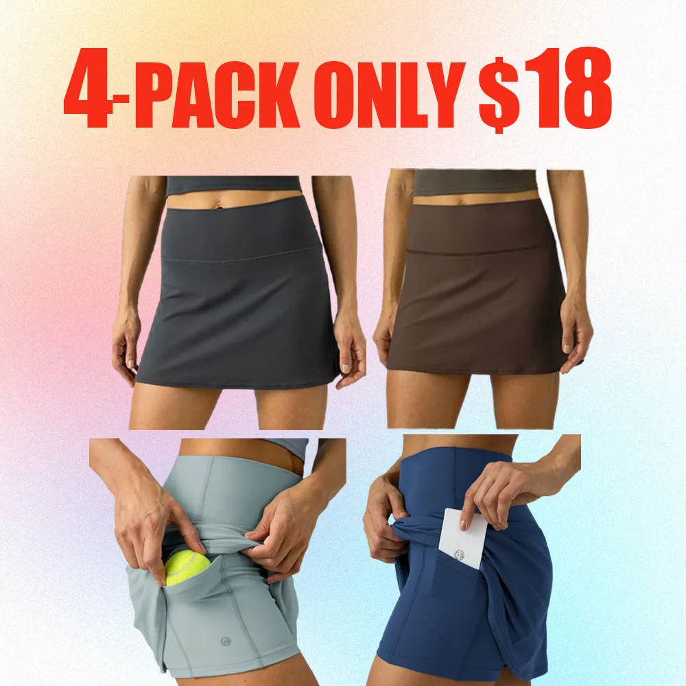 Women's Athletic Skort – High Waist Tennis & Golf Skirt with Inner Shorts and Pockets