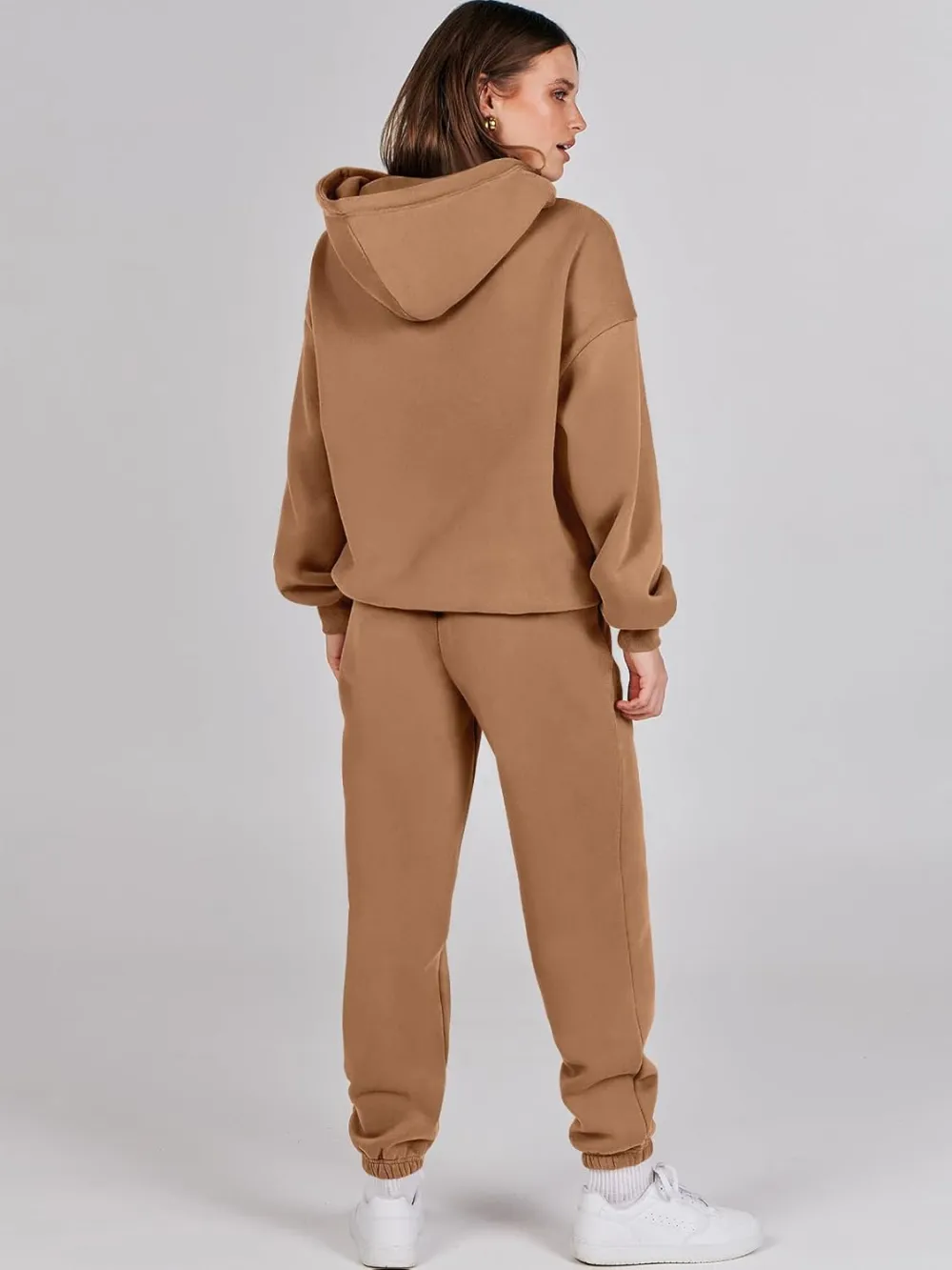 (Clearance Sale $1.99⚡) 2024 Women's Fall Oversized Casual Hoodie Two Piece Sweatshirt Jogging Pants Sweatshirt Set