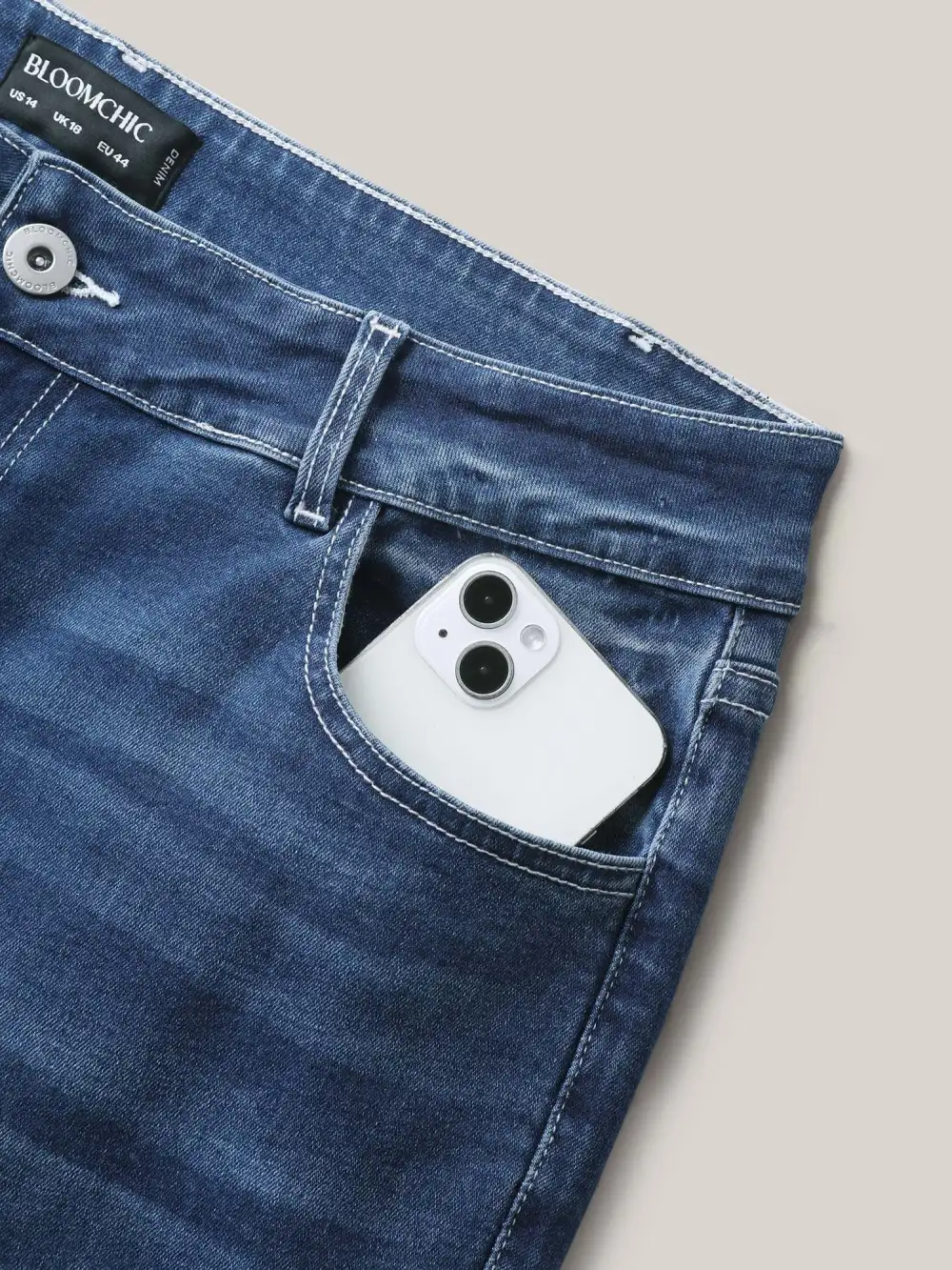 Whiskered Wash Crop Skinny-Fit Jeans