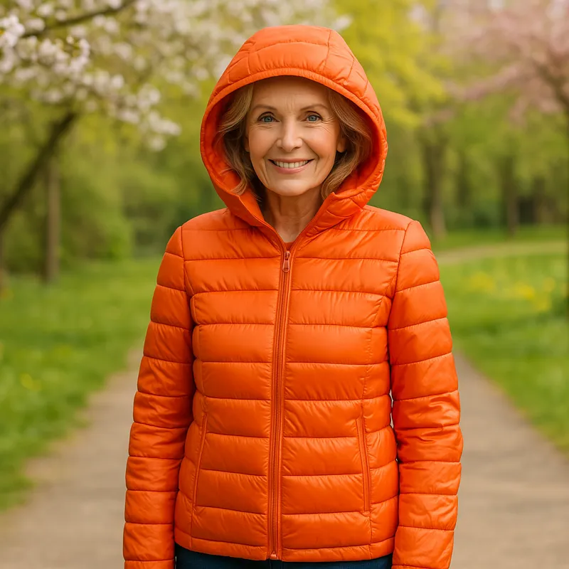 Metta Padded Jacket | Orange