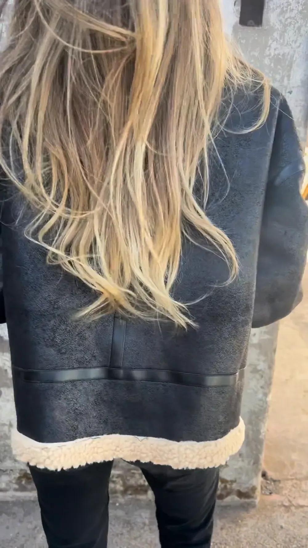 Rustic Aviator Shearling Jacket