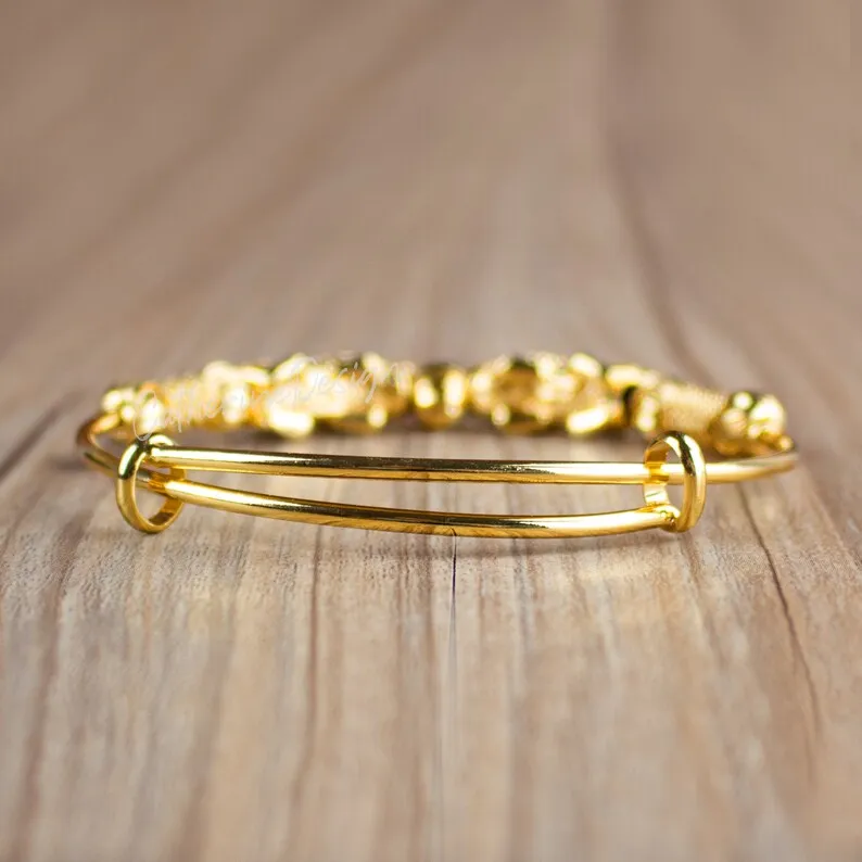 Double Pixiu Gold Bangle Pi Yao Feng Shui Bracelet-Good Luck Attract Wealth and Prosperity Abundance Money Bracelet Gift