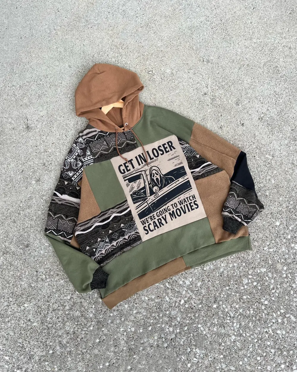 Khaki hoodie sweatshirts how perfect and cozy piece for your Halloween day
