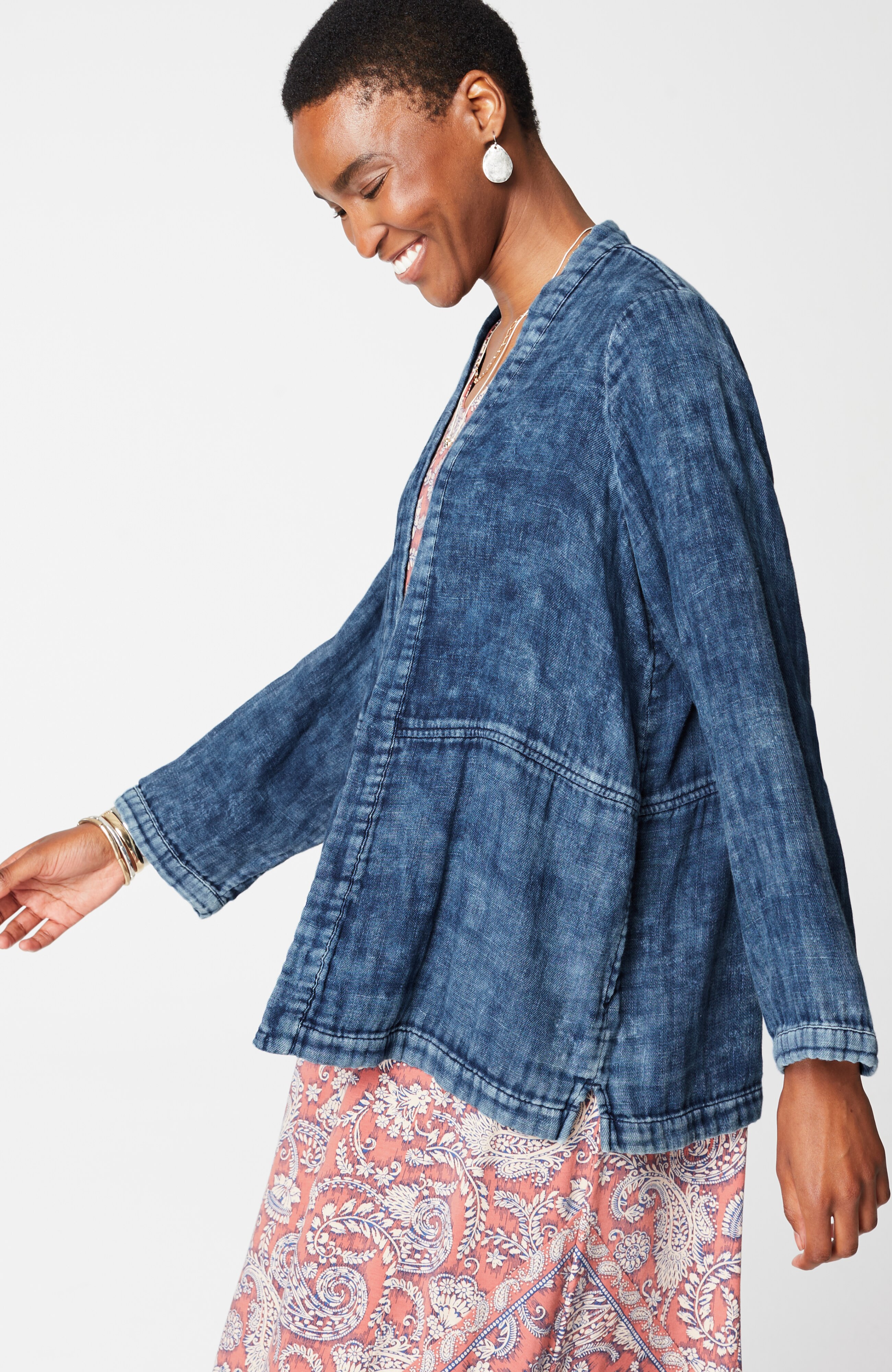 Pure Jill Double-Cloth Indigo Jacket