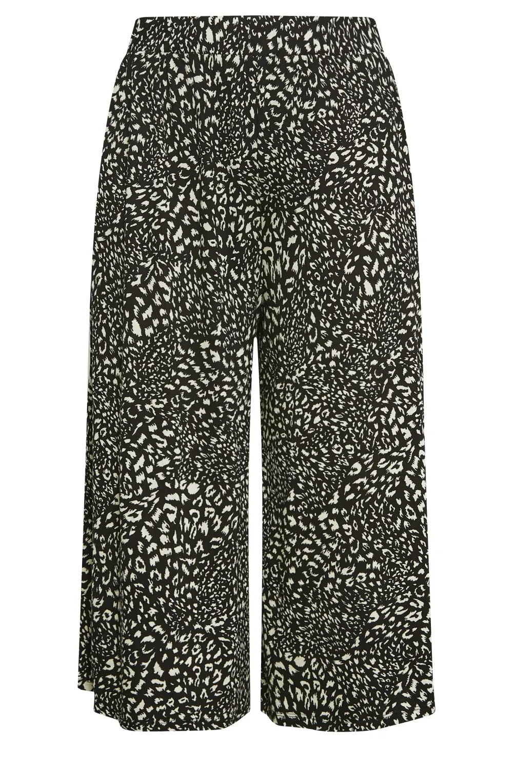 YOURS Curve Black Stretch Jersey Culottes